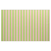 Grüne, hellrosa und weiß gefärbte Streifen Stoff (Fat Quarter (45,7 x 55,9 cm))