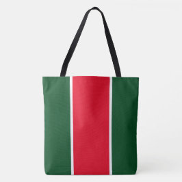 Grüne, hellrote, senkrechte Streifen Tasche