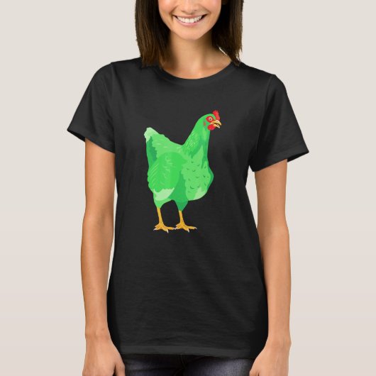 Grüne Henne T-Shirt (Vorderseite)