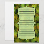 Grüne Herbstlaube Briefpapier (Vorne/Hinten)