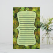 Grüne Herbstlaube Briefpapier (Stehend Vorderseite)