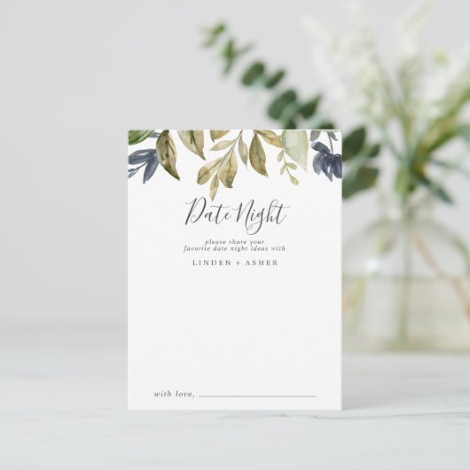 Grüne Herbstwoche Postkarte (Stehend Vorderseite)