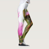 Grüne herrliche Blume blühende Leggings (Rechts)
