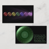 Grüne Herz Chakra Visitenkarte (Vorne/Hinten)