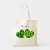 Grüne Herz-Tasche Tragetasche (Vorne)