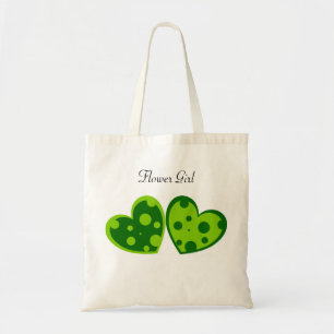 Grüne Herz-Tasche Tragetasche