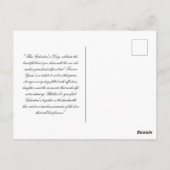 Grüne Herzblume Postkarte (Rückseite)