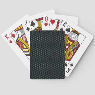 grüne Herzen auf schwarz Spielkarten