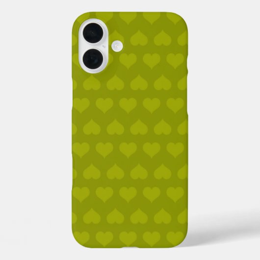 Grüne Herzen Case-Mate iPhone Hülle (Rückseite)