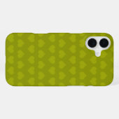 Grüne Herzen iPhone Hülle (Rückseite (Horizontal))