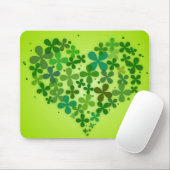 "Grüne Herzen" Mousepad (Mit Mouse)