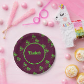 grüne Herzen Papierplatten Pappteller (Party)