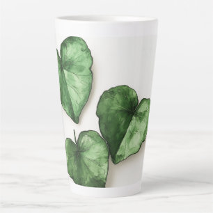 Grüne Herzen Wasserfarben Digitale Kunst Milchtasse
