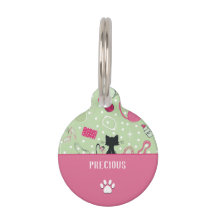 Grüne Herzkatzen aus der Mitte des Jahrhunderts