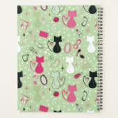 Grüne Herzkatzen aus der Mitte des Jahrhunderts Planer (Rückseite)