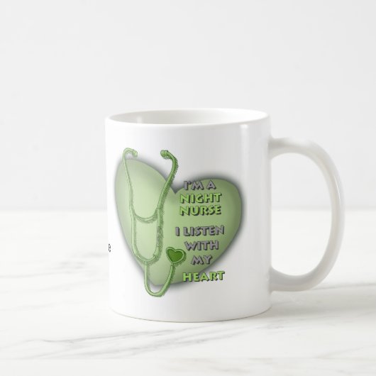 Grüne Herznachtsnacht Kaffeetasse (Rechts)