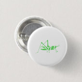 Grüne Heuschrecke Button (Vorne & Hinten)