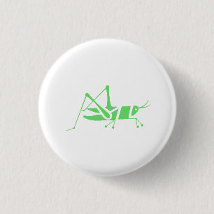 Grüne Heuschrecke Button
