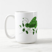 Grüne Heuschrecke Kaffeetasse (Links)