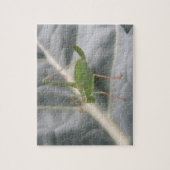 Grüne Heuschrecke Makro Puzzle (Vertikal)