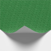Grüne Hexagons-Umschlagpapier Geschenkpapier (Ecke)