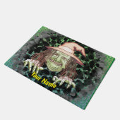 grüne Hexe Fußmatte (Schrägansicht)