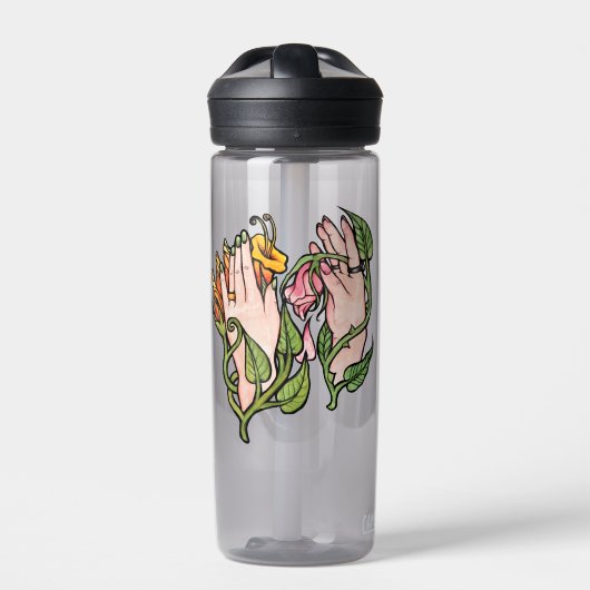 Grüne Hexenmagie Trinkflasche (Vorderseite)