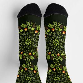 Grüne Hexentränke Pilzpilze Pflanze machen Naturfr Socken