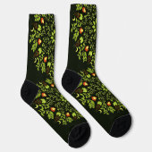 Grüne Hexentränke Pilzpilze Pflanze machen Naturfr Socken (Rechts)