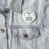 Grüne High School Lacrosse-Mannschaft individuell Button (Beispiel)