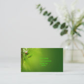 grüne Himmel-Visitenkarte Visitenkarte (Stehend Vorderseite)