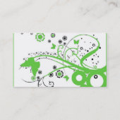 grüne Himmel-Visitenkarte Visitenkarte (Rückseite)