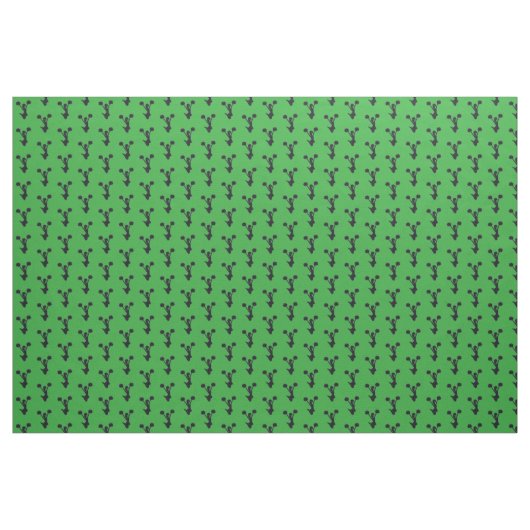 Grüne Hintergrund - Silhouette Stoff (Fat Quarter (45,7 x 55,9 cm))