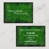 Grüne Hintergrund-Visitenkarten Visitenkarte (Vorne/Hinten)