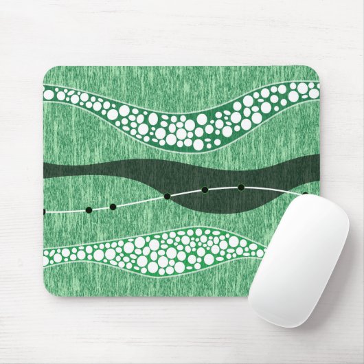 Grüne Hintergrundbilder mit abstrakter Natur Mousepad (Mit Mouse)