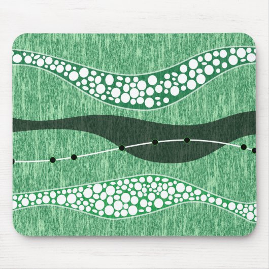 Grüne Hintergrundbilder mit abstrakter Natur Mousepad (Vorne)