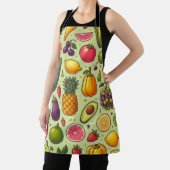 Grüne Hintergrundfrucht und Gemüse Schürze (InSitu)