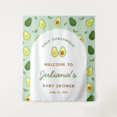 Grüne Hintergrundtapestes des heiligen Guacamole A Wandteppich (Vorderseite)