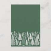 Grüne Hochzeit Begleitkarte (Rückseite)