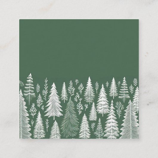 Grüne Hochzeit Begleitkarte (Rückseite)