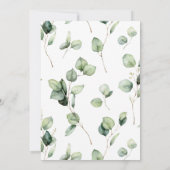 Grüne Hochzeit - Begrüßung Einladung (Rückseite)