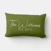 Grüne Hochzeit, Bridal, Verlobung Geschenk Lendenkissen (Rückseite)