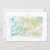 Grüne Hochzeit Dankeskarte (Rückseite)