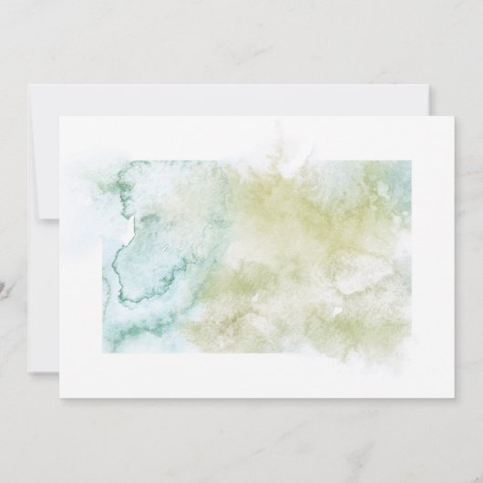 Grüne Hochzeit Dankeskarte (Rückseite)