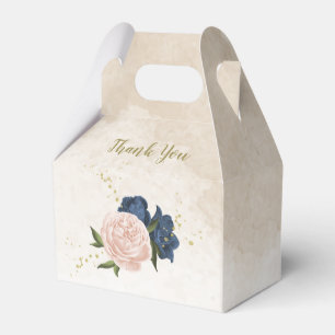 Grüne Hochzeit der Blume mit Marineblau und Rosa Geschenkschachtel