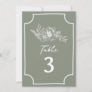 Grüne Hochzeit der botanischen Flora Einladung