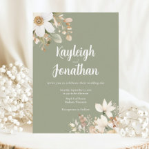 Grüne Hochzeit der modernen Wasserfarben