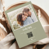 Grüne Hochzeit der modernen Wasserfarben Einladung