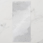 Grüne Hochzeit der romantischen Blume Menükarte (Rückseite)