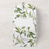 Grüne Hochzeit der Wasserfarbe All In One Einladung (Außenbereich)